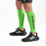 Green Knit Calf Compression Sleeves