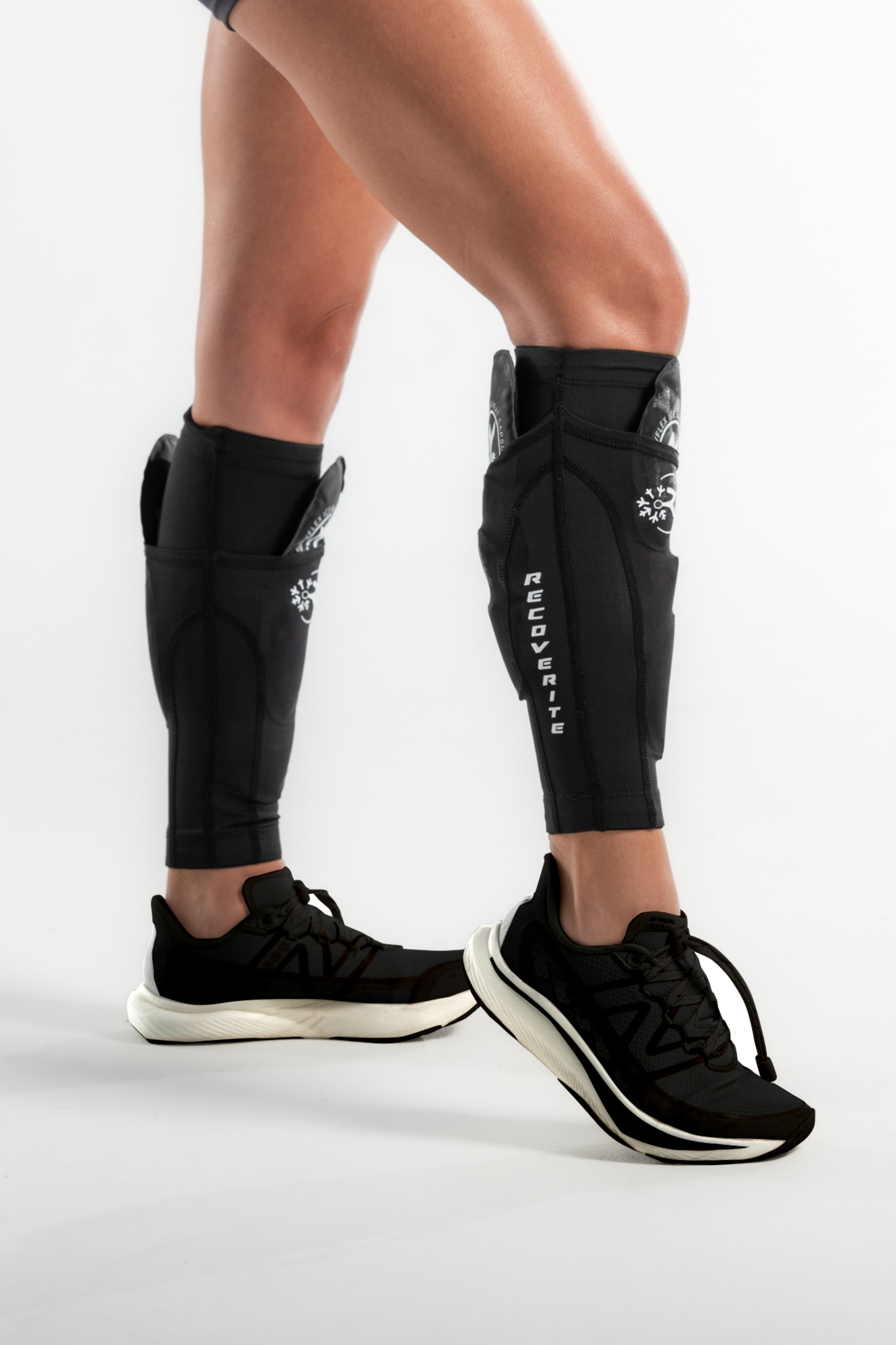 Calf Compression Sleeves with Ice/Heat Packs by Recoverite – Recoverite