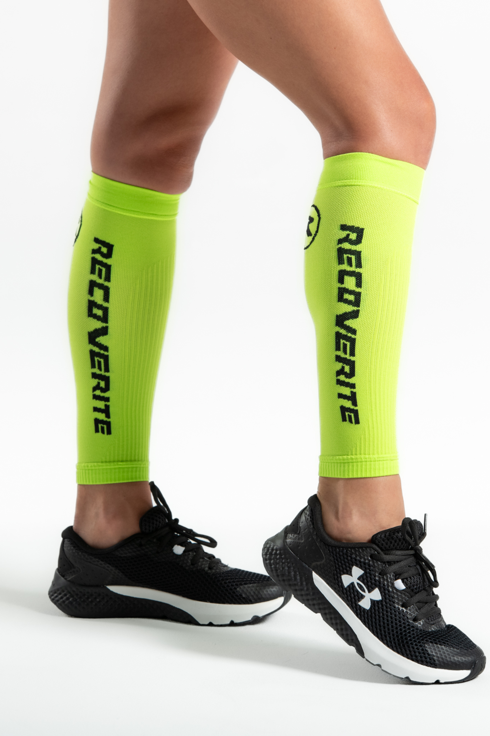 Compression Knit Yellow Knit Calf Compression Sleeves – Recoverite